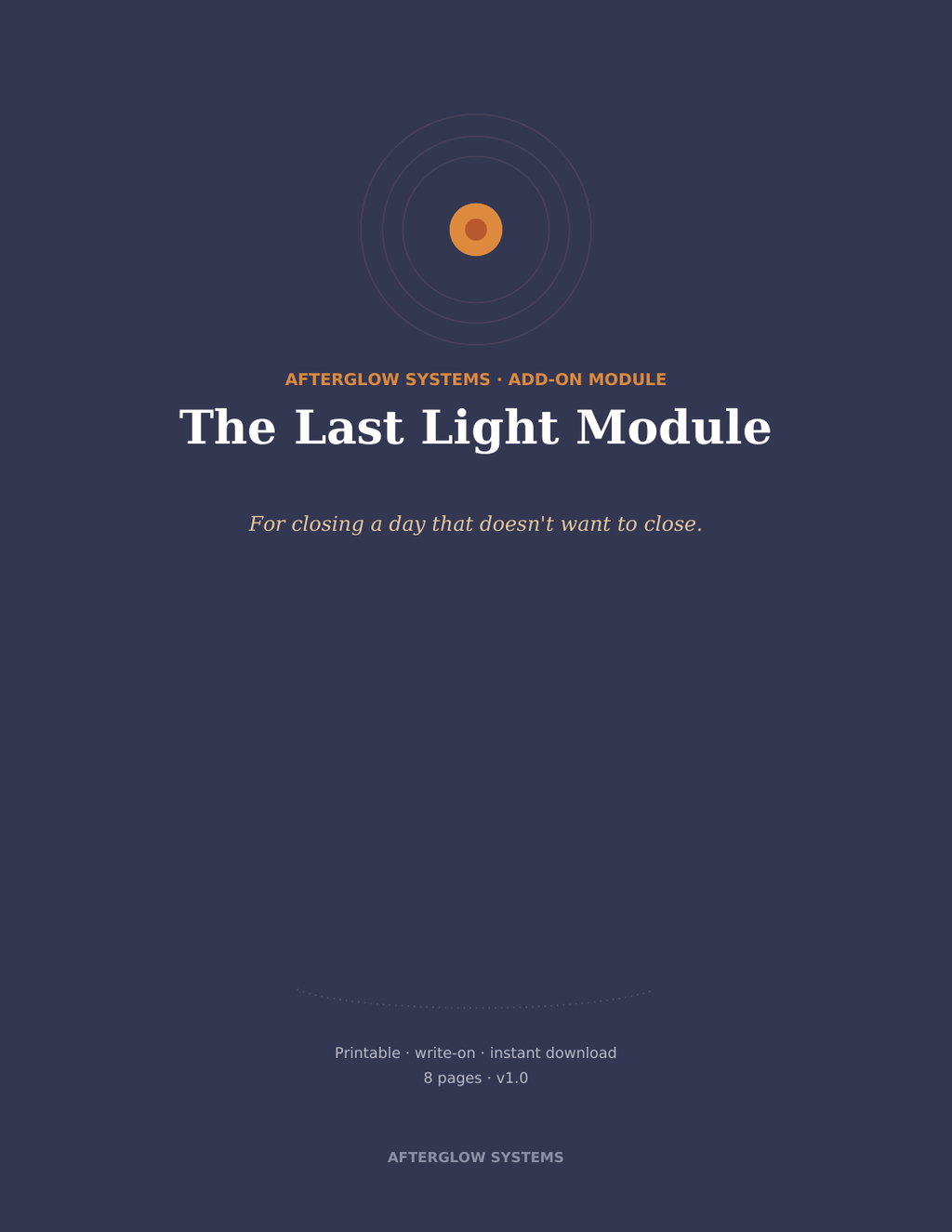 The Last Light Module cover