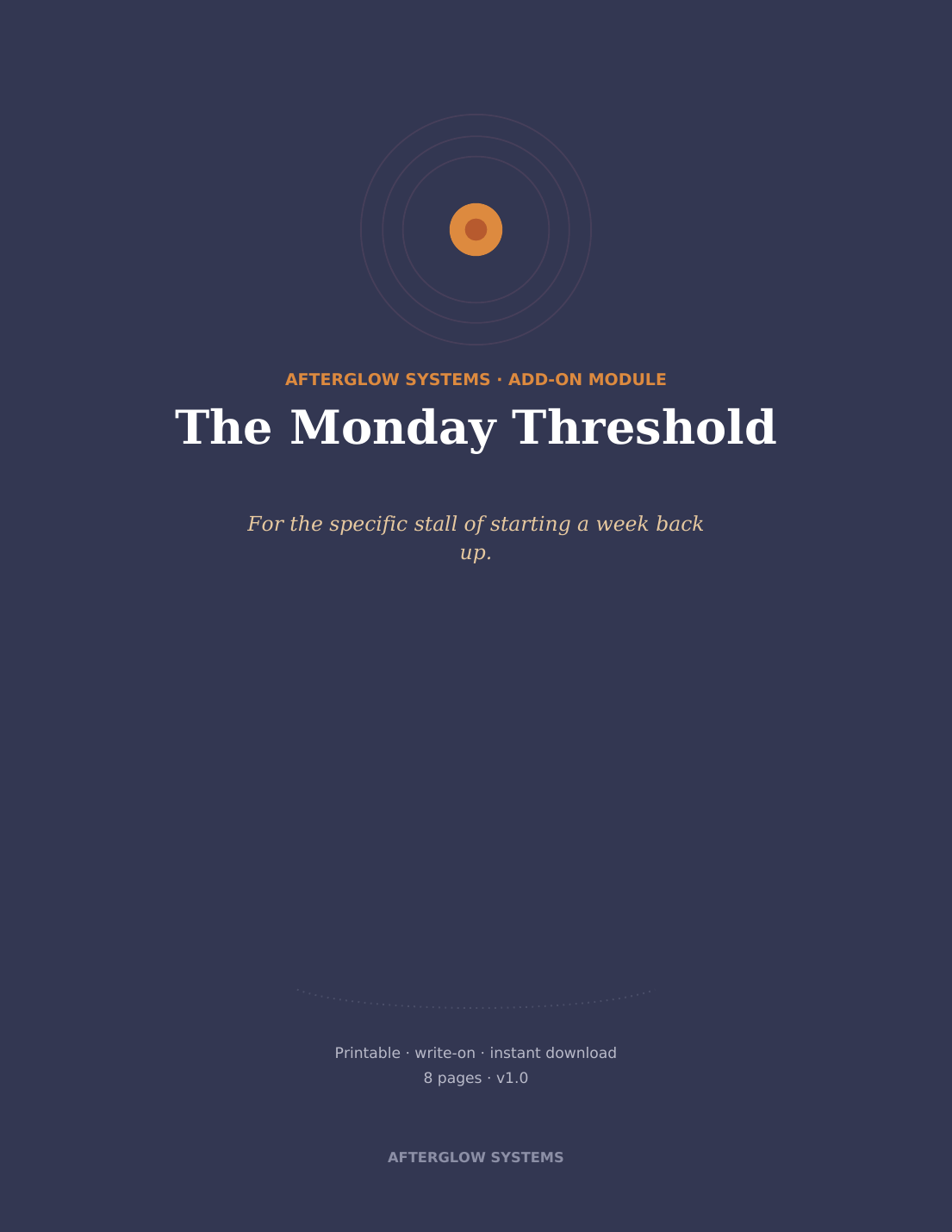 The Monday Threshold cover