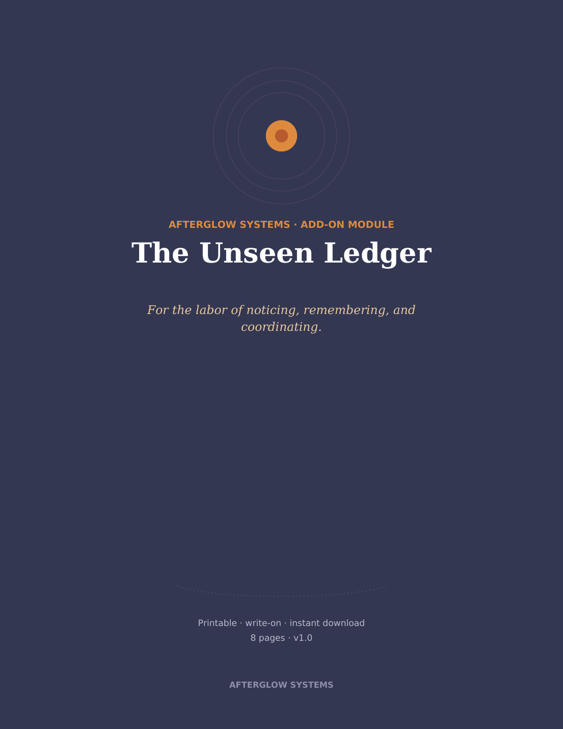 The Unseen Ledger cover