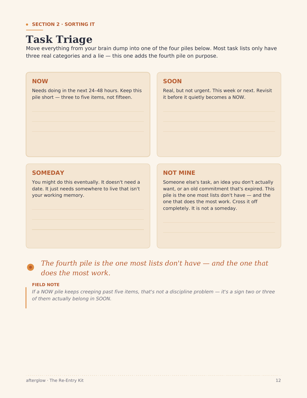 Task Triage