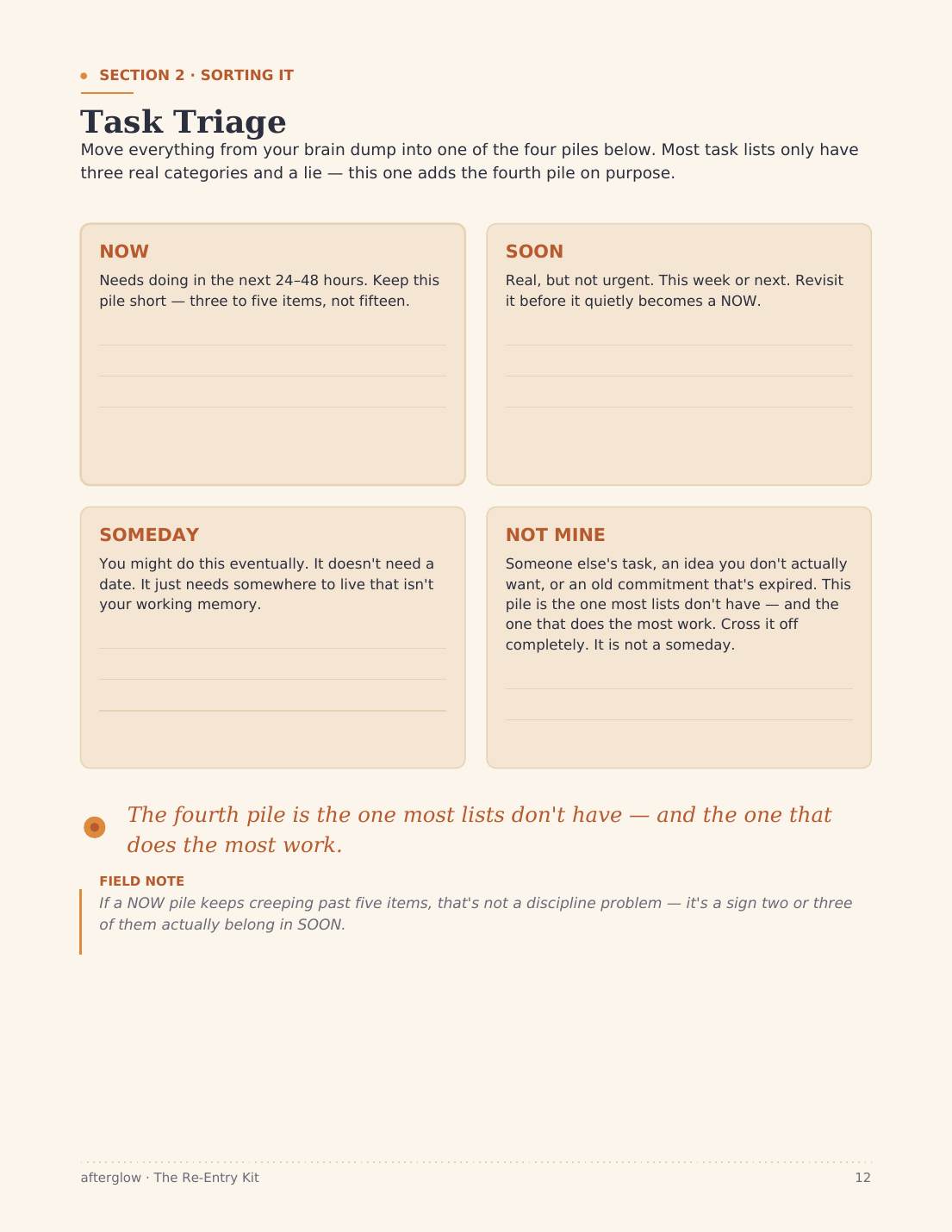 Task Triage